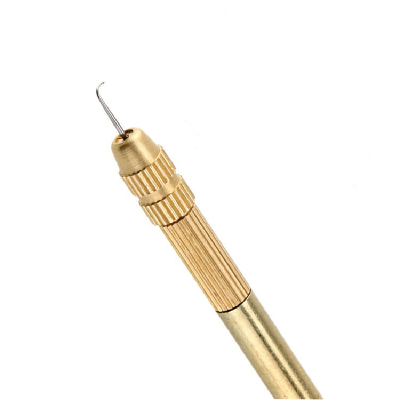 Closure Frontal Making Lace Wig Ventilating Needle With Brass Holder Wig Making Kit 1Pc Holder With 4Pcs Needle(1-1,1-2,2-3,3-4)