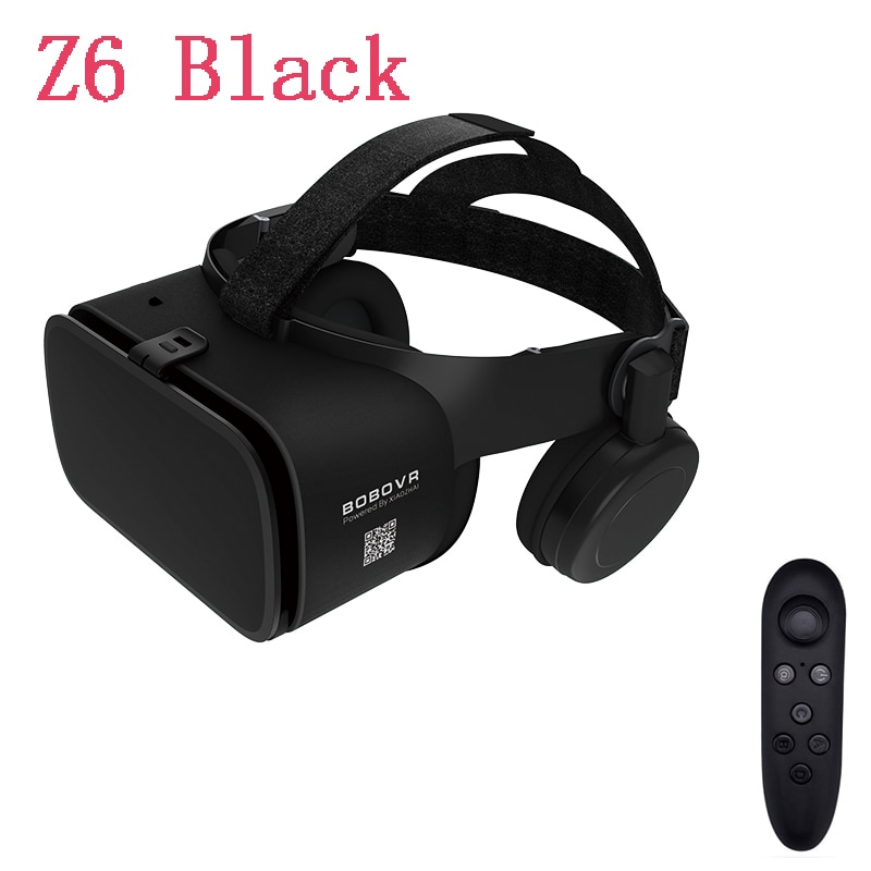VR BOBO Z6 Glasses Goggles Box Headset Earphone Virtual Reality 3D Helmet Video Bluetooth Movia Controller: Z6B A01H