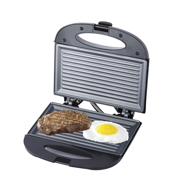 Panini Press Sandwich Maker Bread Oven Electric Grill Meat Steak Breakfast Machine Frying Pan Barbecue Plate: Default Title
