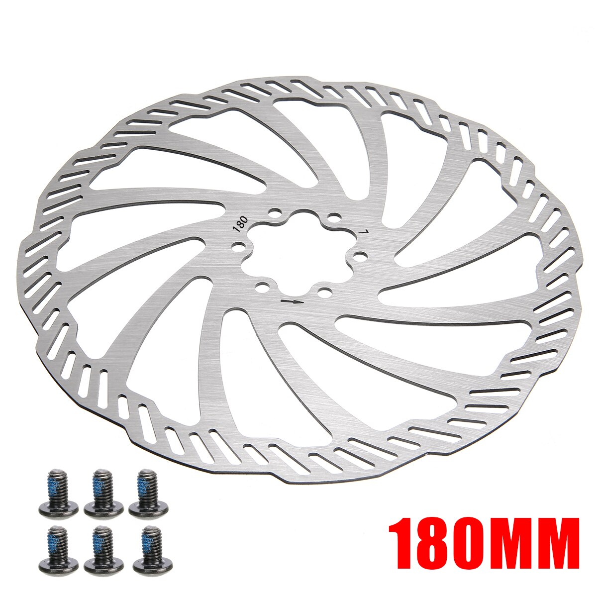 2x 160 Mm Scheibenbremsrotor Edelstahl - 6-Loch, Für Rennrad, MTB, BMX, Inkl. 12 Schrauben