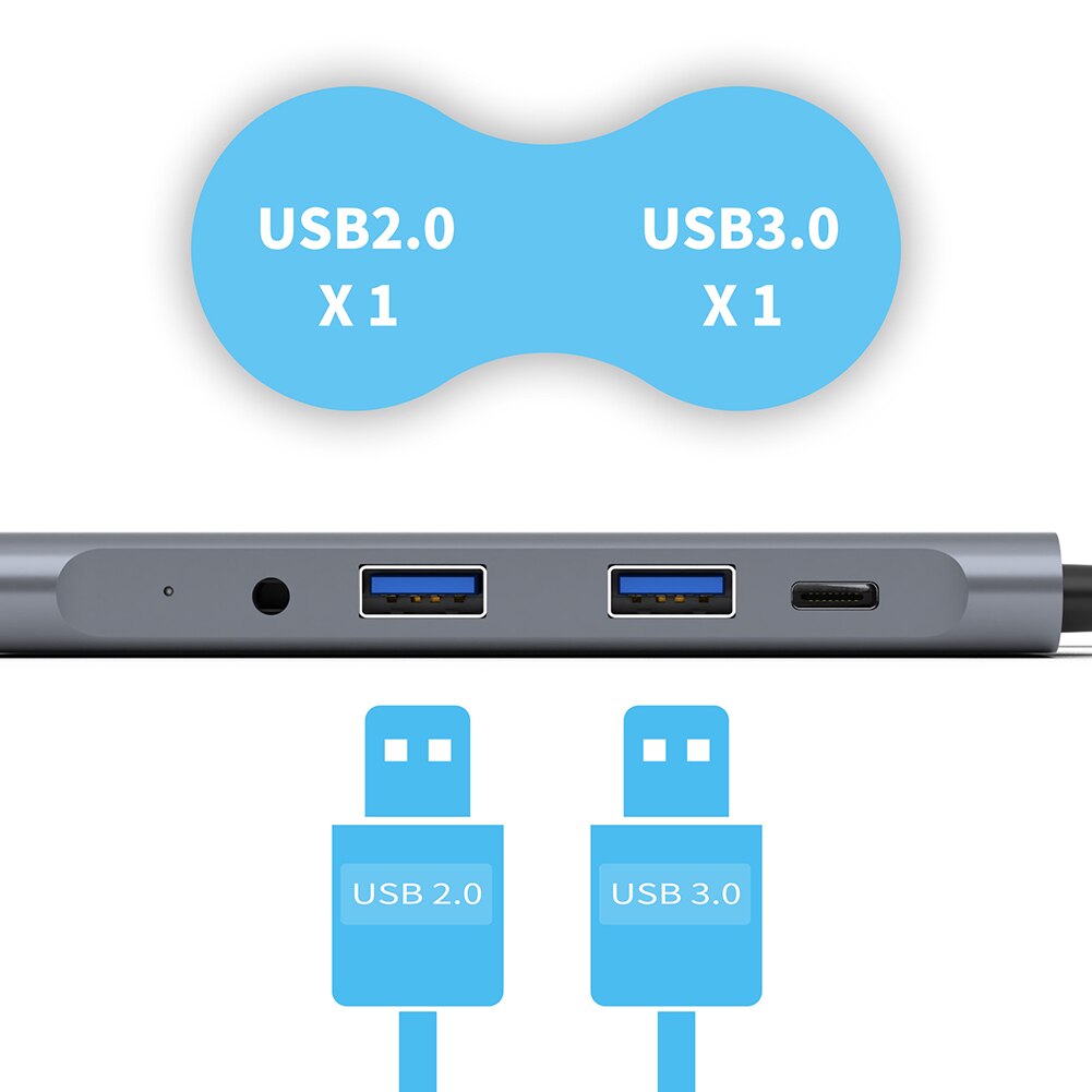 5 1 でusb cハブタイプcにusb 3.0 ノートpc用アクセサリーUSB-Cハブtf vga hdmiアダプタRJ45 ネットワークカード