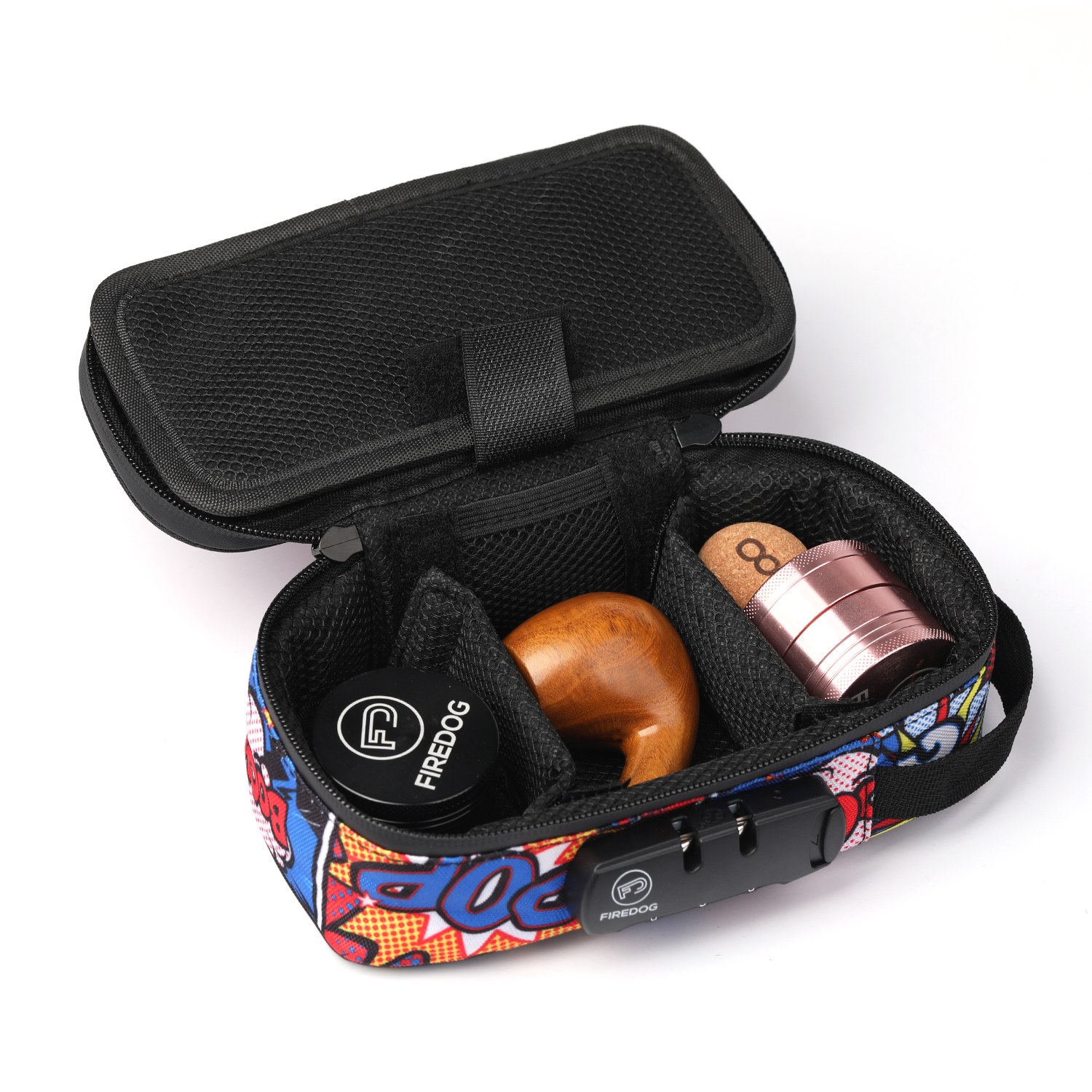 FIREDOG Saco de armazenamento à prova de odor à prova de odor Recipiente de armazenamento à prova de odor com trava de combinação