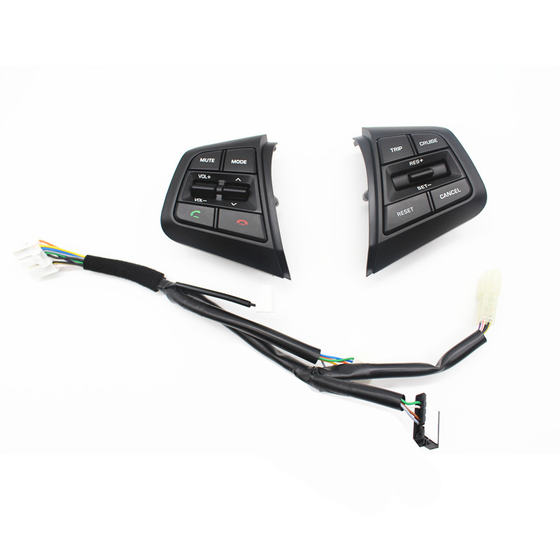 Factory price Steering Wheel Control Buttons Remote Cruise Control Bluetooth Button with Wire For Hyundai ix25 (creta) 1.6L 2.0L: 1.6 full-heating