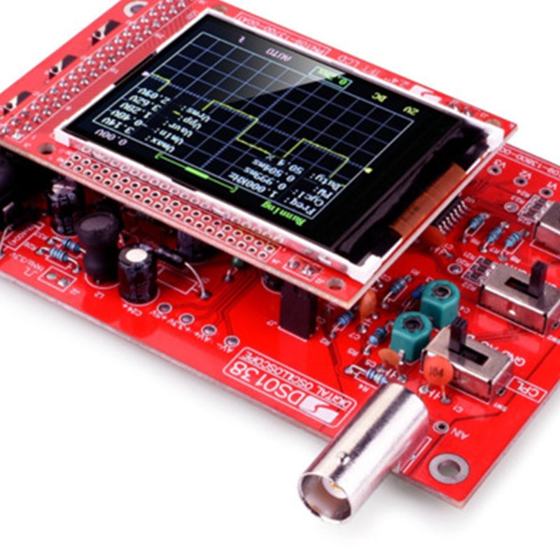 DIY Oscilloscope Kit DSO138 2.4 "TFT Digital Oscilloscope 1Msps + Probe Analog Bandwidth (Welding) E-learning Kit