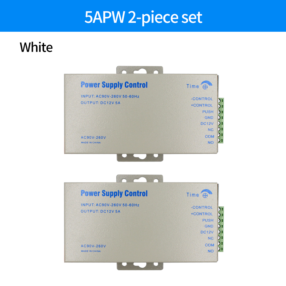 DC 12V Access Control Power Supply Switch 5A Output AC 110V-240V Input Power Source Supplier Adapter for Video Intercom System: Brown