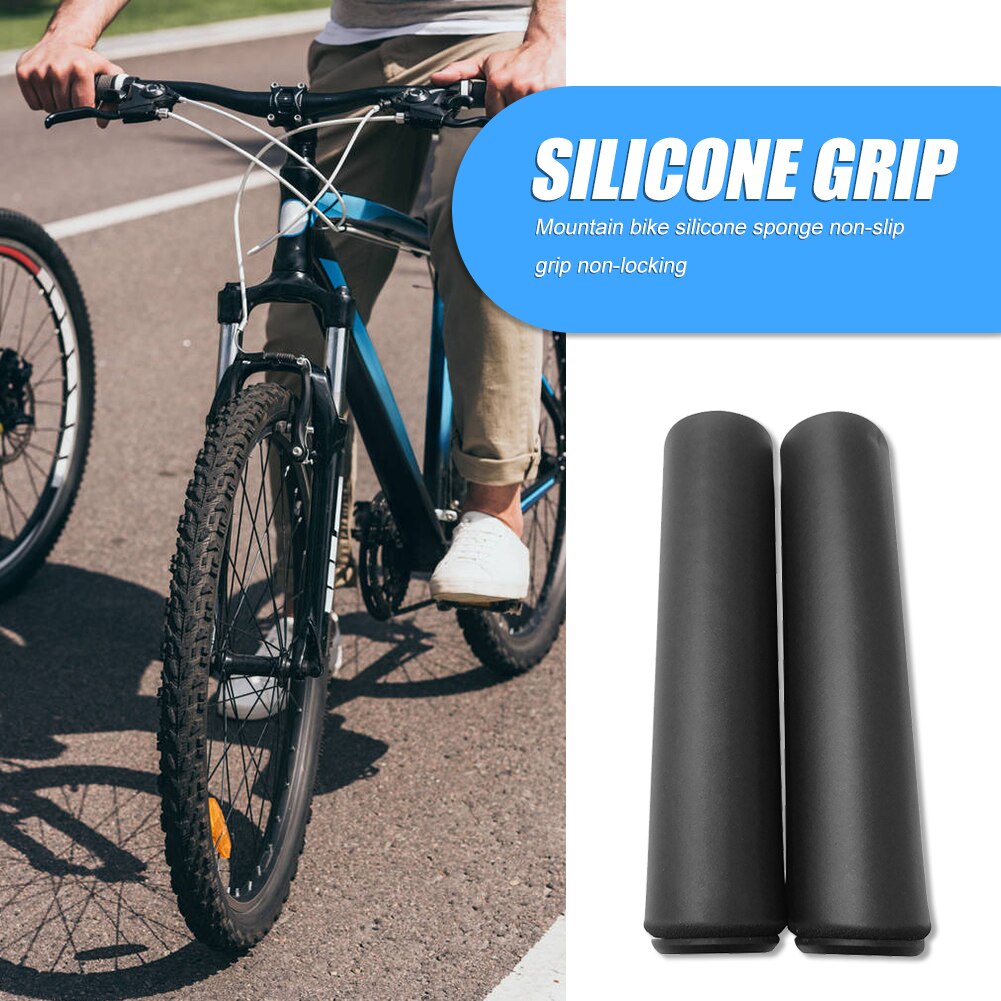 Anti-Skid Rubber Bicycle Grips Cover Silicone Handlebar Soft Ultralight Grips Anti-Skid Shock-Absorbing Bicycle Bike Part