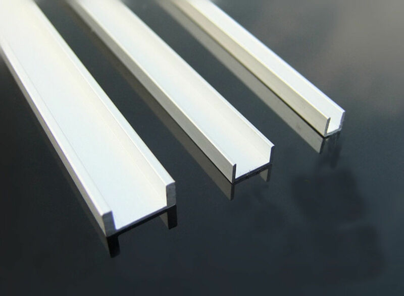 200-400mm Length Aluminium U Shape LED Aluminum Channel System End Caps Aluminum Profile for LED Strip Light Installations