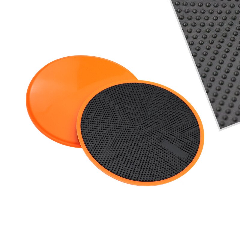 1 Paar Sliding Slider Zweefvliegen Discs Dubbelzijdig Core Sliding Discs Yoga Afslanken Abdominale Core Training Oefening Apparatuur: Orange