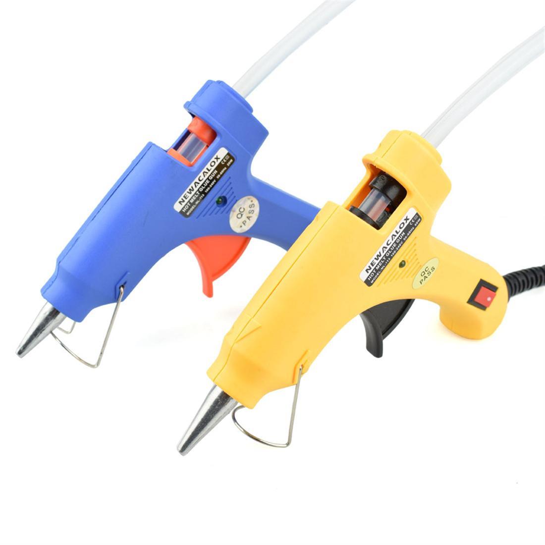 20W EU Plug Melt Glue Gun With 7mm Glue Sticks Industrial Mini Guns Thermo Electric Heat Temperature Repair Tool DIY