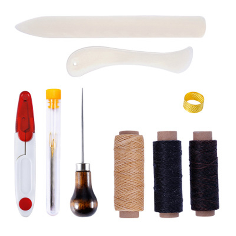 Miusie Lederen Naaien Kit Leer Hobbygereedschappen Set Hand Naaien Priem Stiksels Punch Carving Werk Zadel Groover Set Voor Beginners: type14