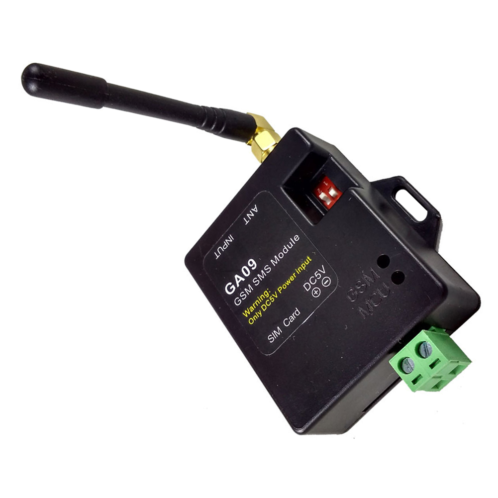 GA09 GSM alerta de 8 canales sensores de ventana SMS Mini alarma Universal inalámbrica llamada de seguridad del hogar puerta remota APP antena módulo