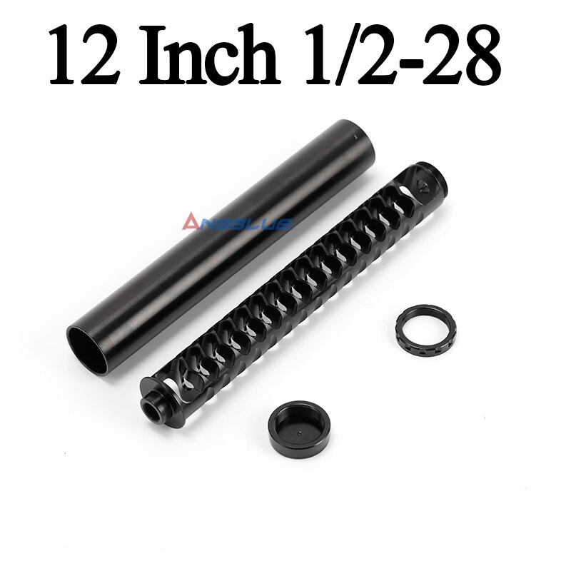 Auto Aluminium 10 Inch 12 Inch Extension Spiraal 1/2-28 5/8-24 5 Size Adapter Auto Brandstof Solvent trap Filter Voor Napa 4003 Wix 24003: F2 12 Inch 5-8-24 B