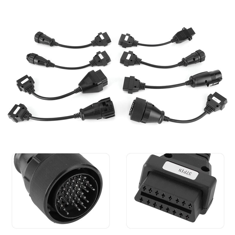 8Pcs OBD Cable OBD2 Extension Cables Lightweight And Portable For Automatic Scanner Truck Diagnostic Cables
