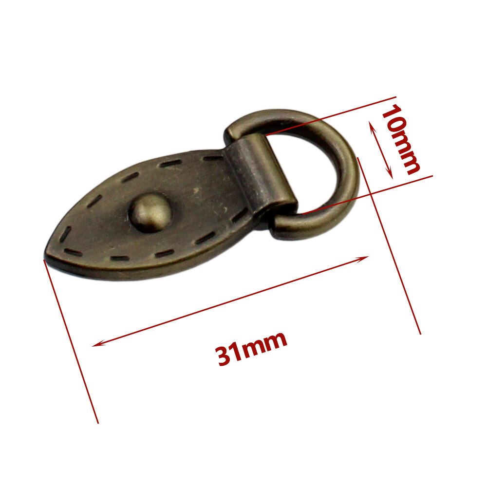 2 stücke Metall Blatt bilden Tasche Anker D-Ring Tasche Stecker Anker Schnallen Mit Schrauben Aufhänger haken Taschen Gürtel Gurt Leder Handwerk