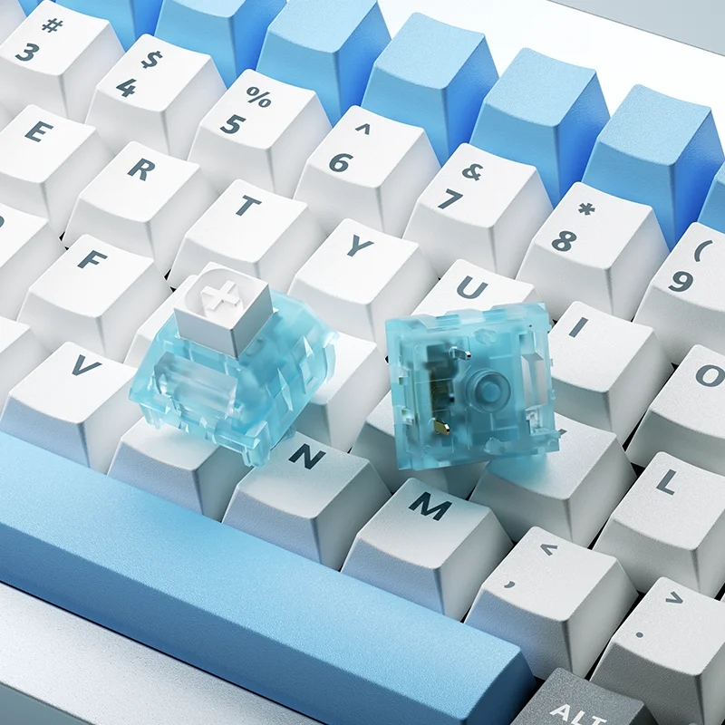 Kailh Arctic Fox Switches Keyboard Switch 5 pins RGB SMD Clicky Switches With Light Guide For Mechanical Keyboard MX Switches