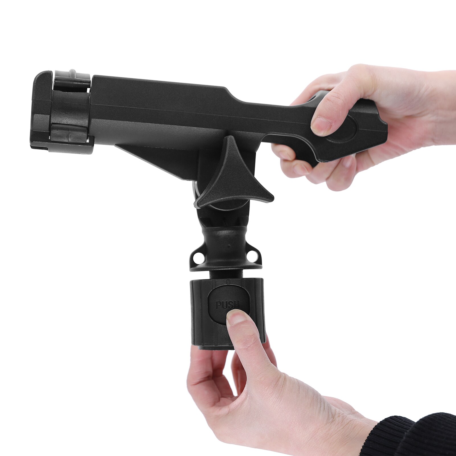 Fishing Rod Holder Adjustable Fishing Pole Holder for Most Kayak Rail Tracks Kayak Inflatable Boat Fishing Tackle Kit Accessory