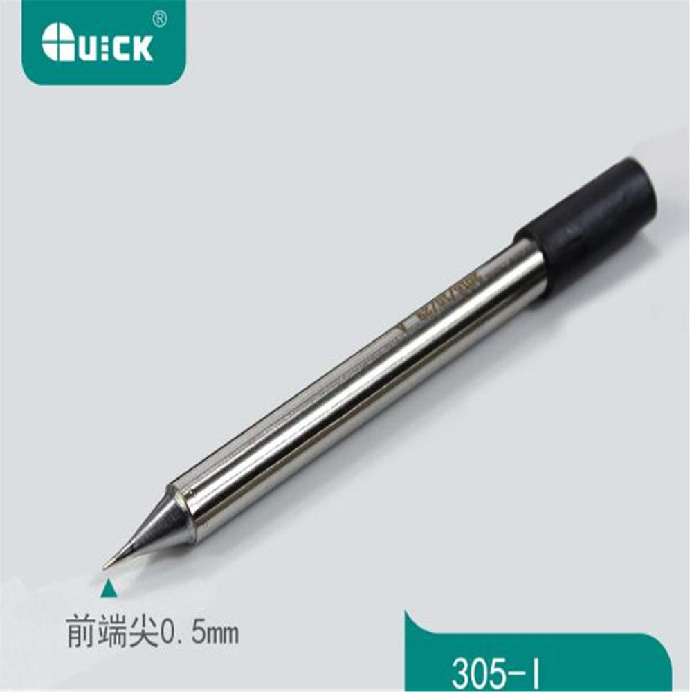 Original Product QUICK303D Lead-Free Soldering Station Soldering Tips 305-K, 305-SK, 305-2C, 305-3C, 305-I, 305-J, 305-2.4D, Tip: Silver