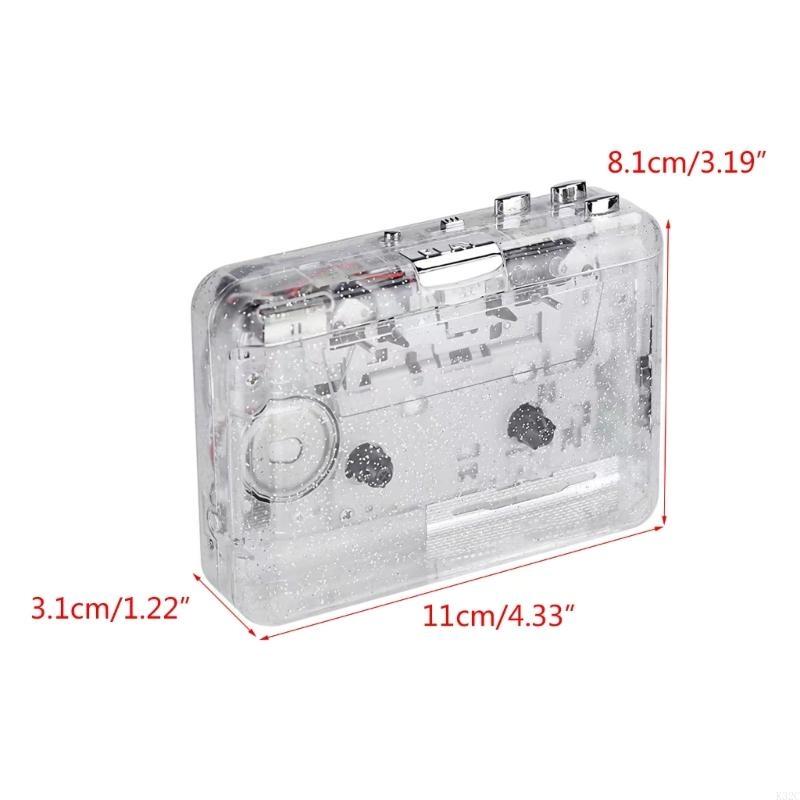 K32C Cassette Player Tape Recorder To Mp3 Converter Convert Tape To MP3 Player USB or 2xAA Battery Powered with Earphone