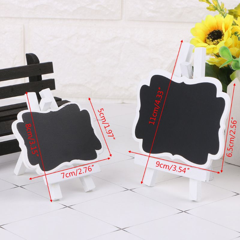 Mini Wooden Chalkboard Blackboard Frame Message Table Number Wedding Party Decor Home Garden DXAB