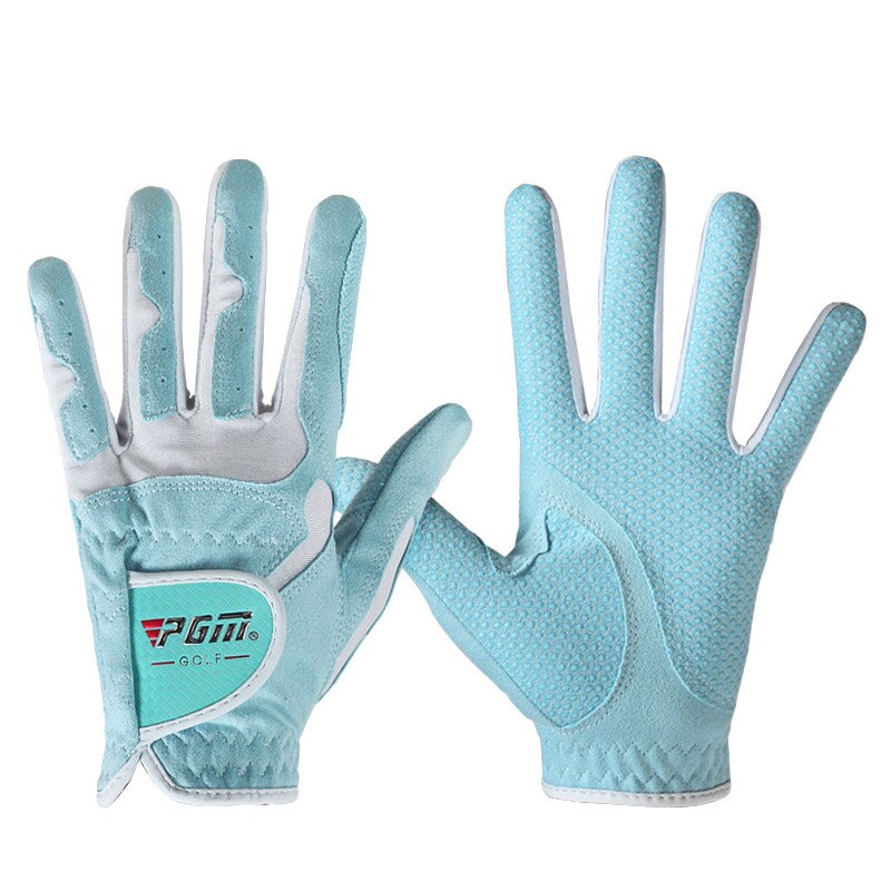 1 pièces femmes gants de Golf main gauche et main droite gants de sport tissu de Golf respirant paumes protecteurs EDF88: Bleu / M