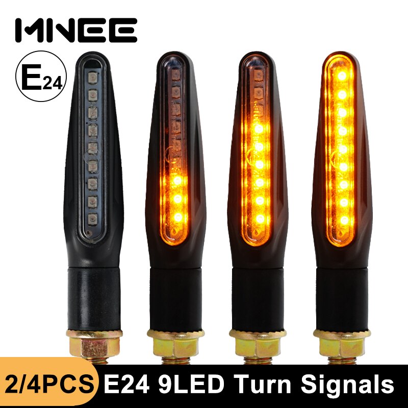 Emark led blinkers motorcykel signalljus  e24 led blinkers blinkande indikator böjbar bakre stoppsignal inbyggt led relä