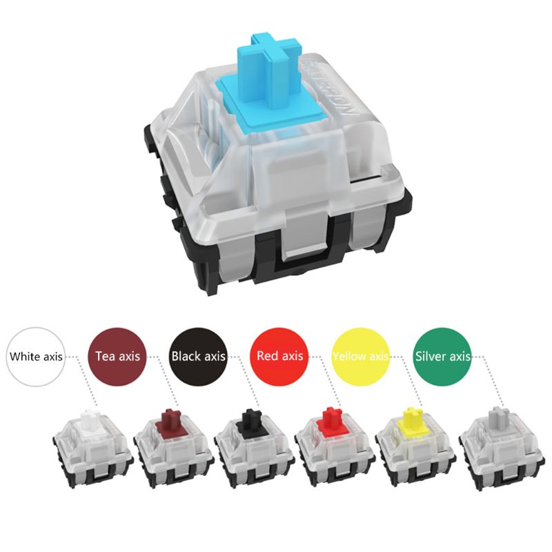 Gateron interruptor óptico intercambiador para interruptores ópticos Gateron Teclado mecánico SK61 SK64 azul, rojo, marrón, negro, plata, Y