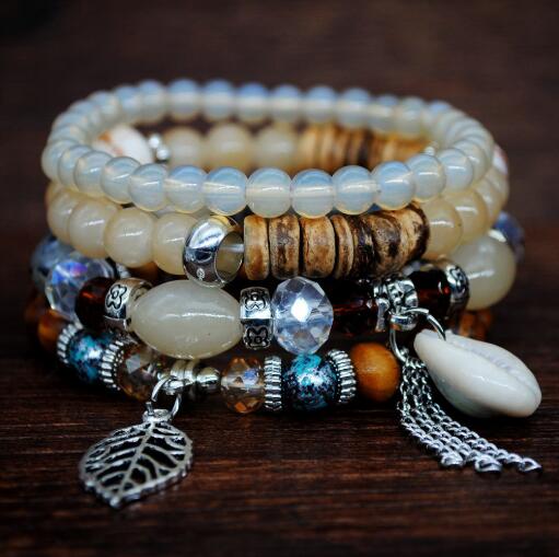 Charm bracelet & bangles for Women Jewelry Original Bracelets Pulseira summer boho 4pcs/set bracelet: H21915