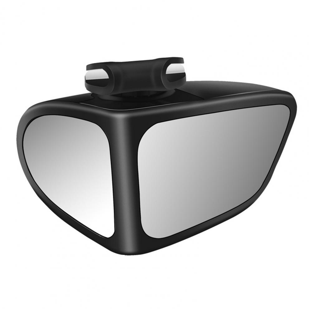 Espejo de punto ciego para coche, cristal transparente de doble cara 360 ° Espejo retrovisor izquierdo y derecho gran angular giratorio, espejo de asistencia de marcha atrás: YELLOW