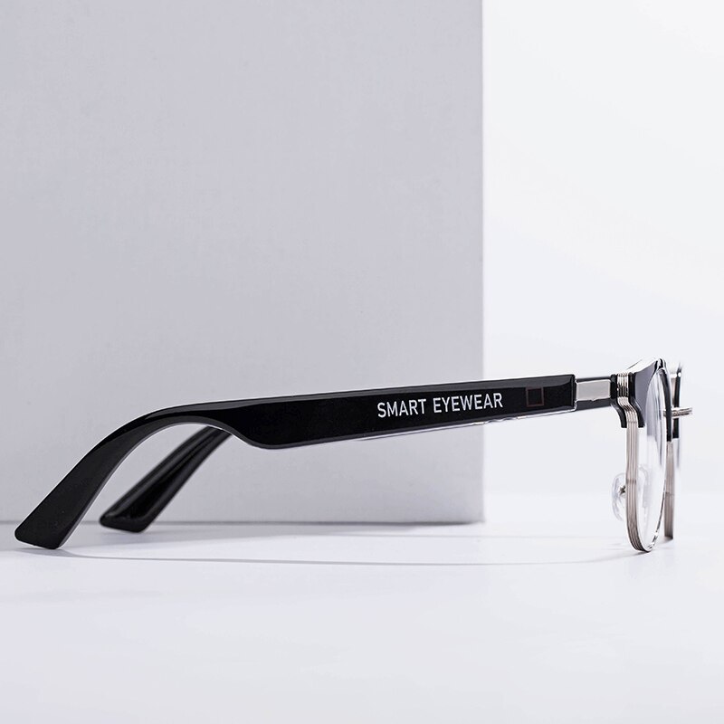 Kx04b óculos inteligentes sem fio bluetooth mãos livres chamando o orelha aberta anti-azul lentes de luz