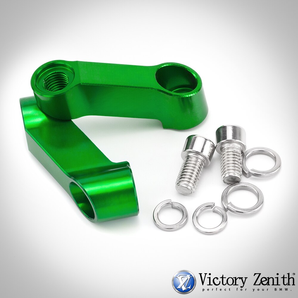Adaptador de extensión espaciador para espejo elevador, extensores, espaciador, para BMW F 800R F900 R F900XR K1200R Sport K 1300R R1200R LC R1250R F900R: Verde