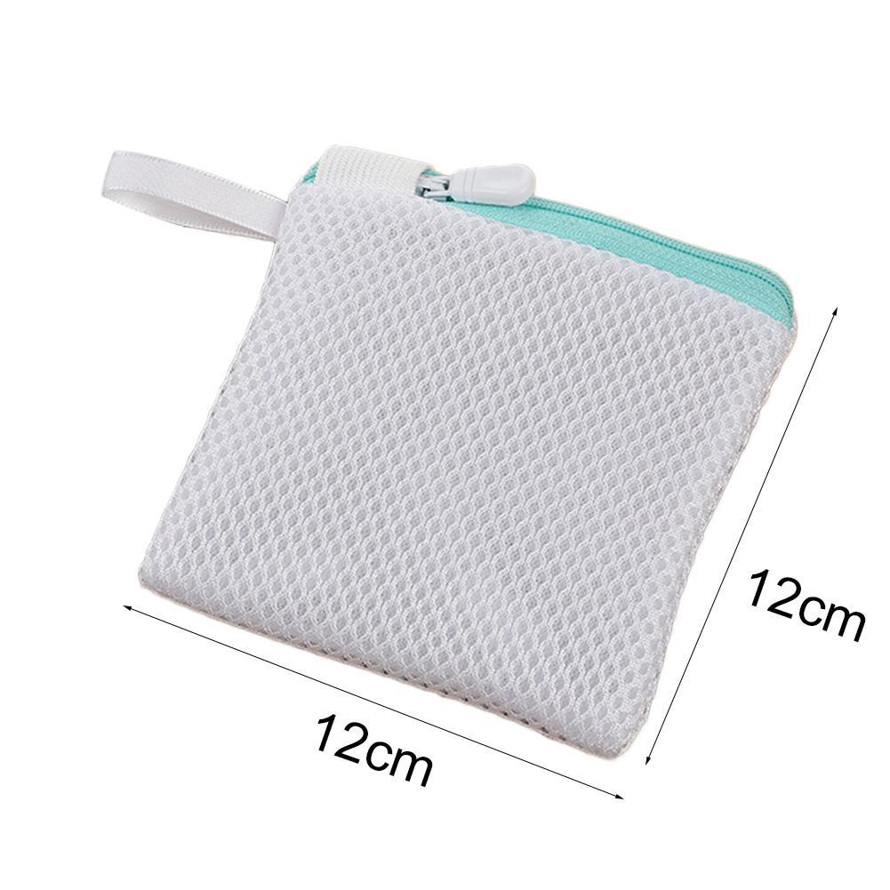 Mini bolsa de malla para lavado de ropa, accesorios de viaje, 12x12cm, 1 unidad