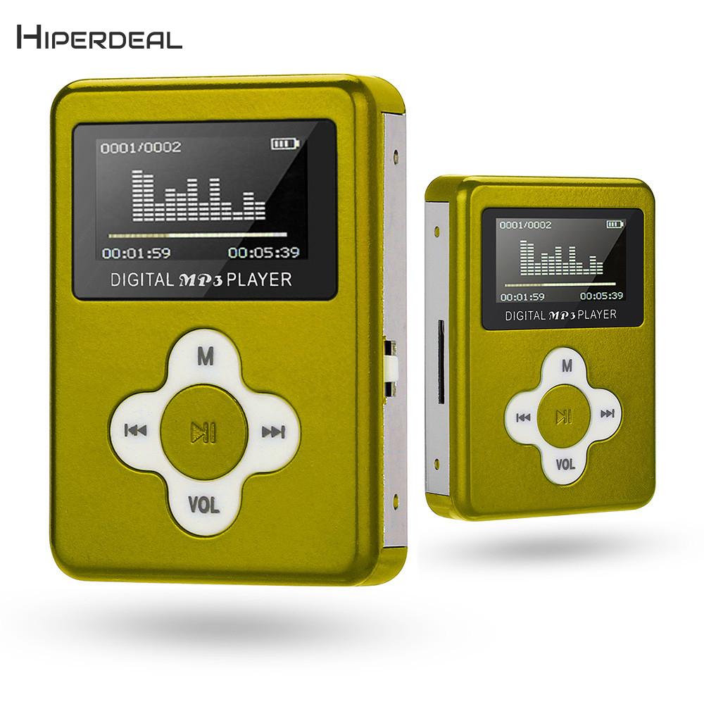 Mini MP3 Player LCD Screen Support Micro SD TF Card Children Lover Decoder PC Insert USB Charging MP3 Player QIY06 D23