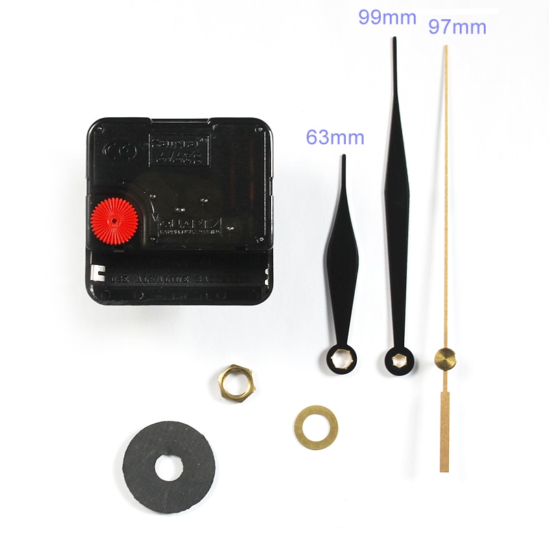 6168 S Klok Accessoire Quartz 6mm Schroef as lengte Plastic Sweep Beweging Met Klok Handen 12 # DIY klok Kits