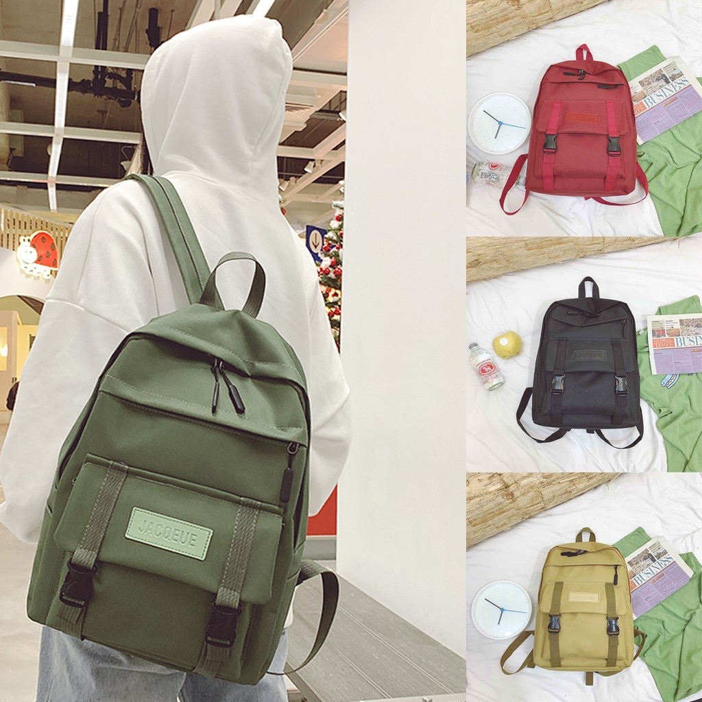 Nylon kvinnor ryggsäck skolväskor för tonåringar flickor preppy stil student ryggsäck kvinnliga ryggsäck mochilas feminina