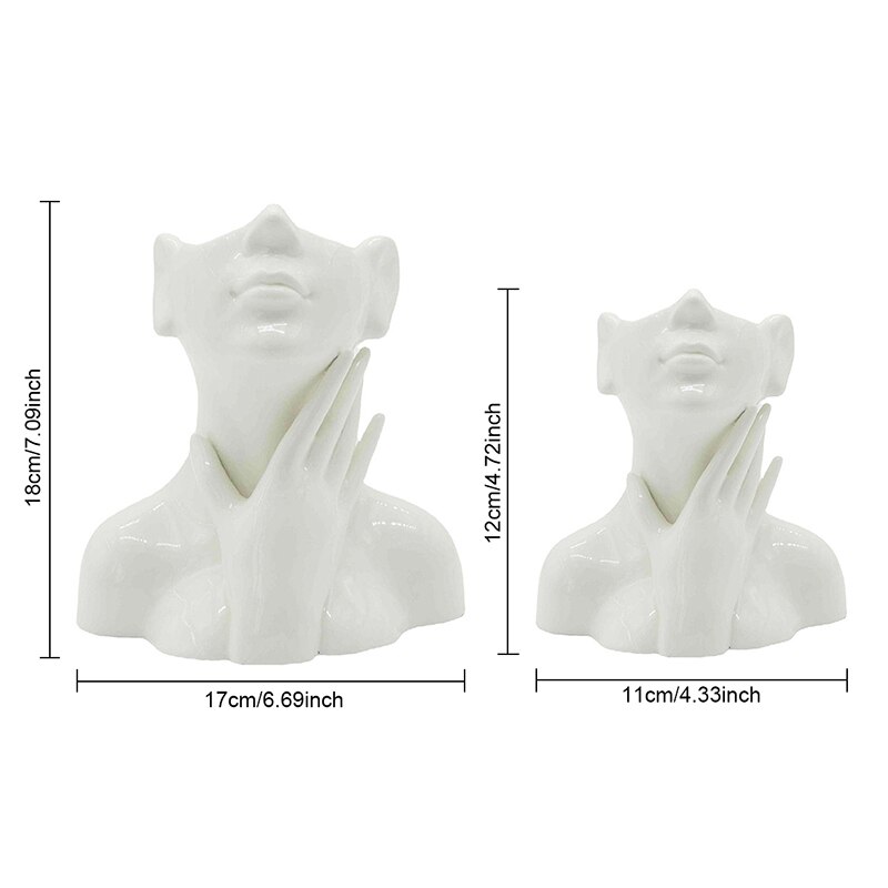 Vase en céramique de Style nordique, Sculpture de corps humain, femme nue, décoration de maison, artisanat, ornements, , accessoires de rangement