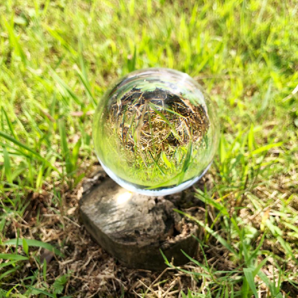 80mm & 60mm kristallipallon optinen lasi heijastava pallo ennustuspallo valokuvaukseen feng shui koristepallot