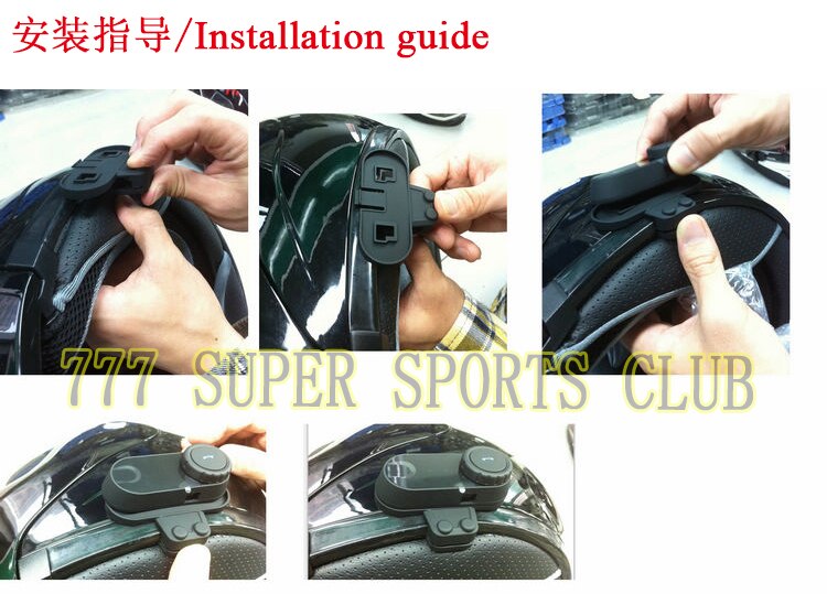 1pc/set TCOM-VB/TCOM-02/TCOM-SC Motorcycle Helmet Bluetooth Headset Fixture&Clip Headset Clamp part Intercom Accessory