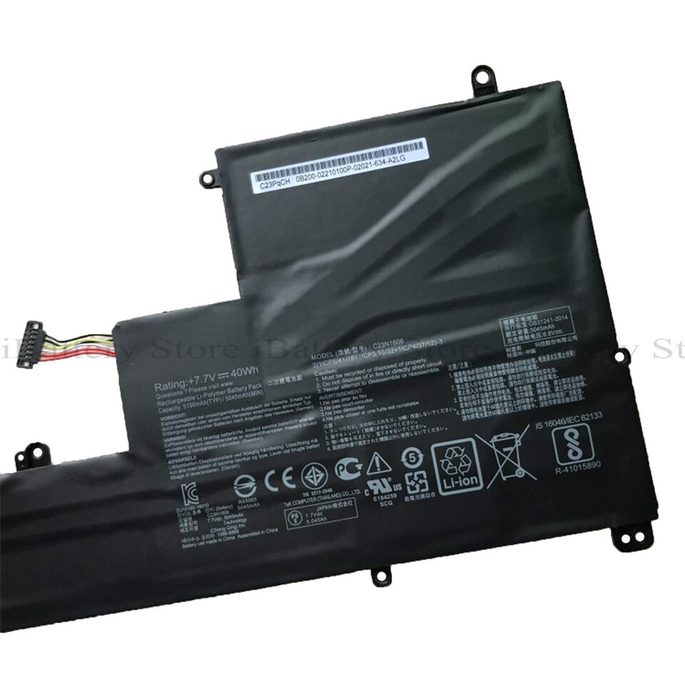 Véritable batterie C23N1606 pour Asus Zenbook 3 UX390UA-GS041T série UX390 UX390UA-1C