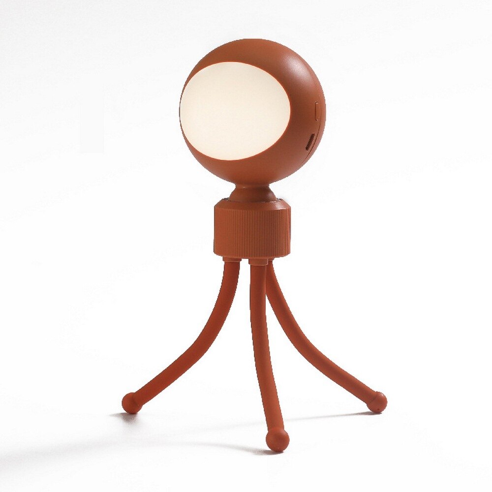 Rechargeable 360 Degree Rotating LED Night Light Security Wall lamp Motion Sensor light for Kitchen Stair Bedroom toilet lights: Brown