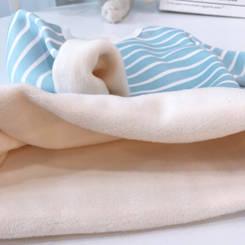 Pigiama a righe per bambini inverno caldo abbigliamento per bambini pigiami per ragazzi pigiami a maniche lunghe in cotone + pantaloni 1-4 anni