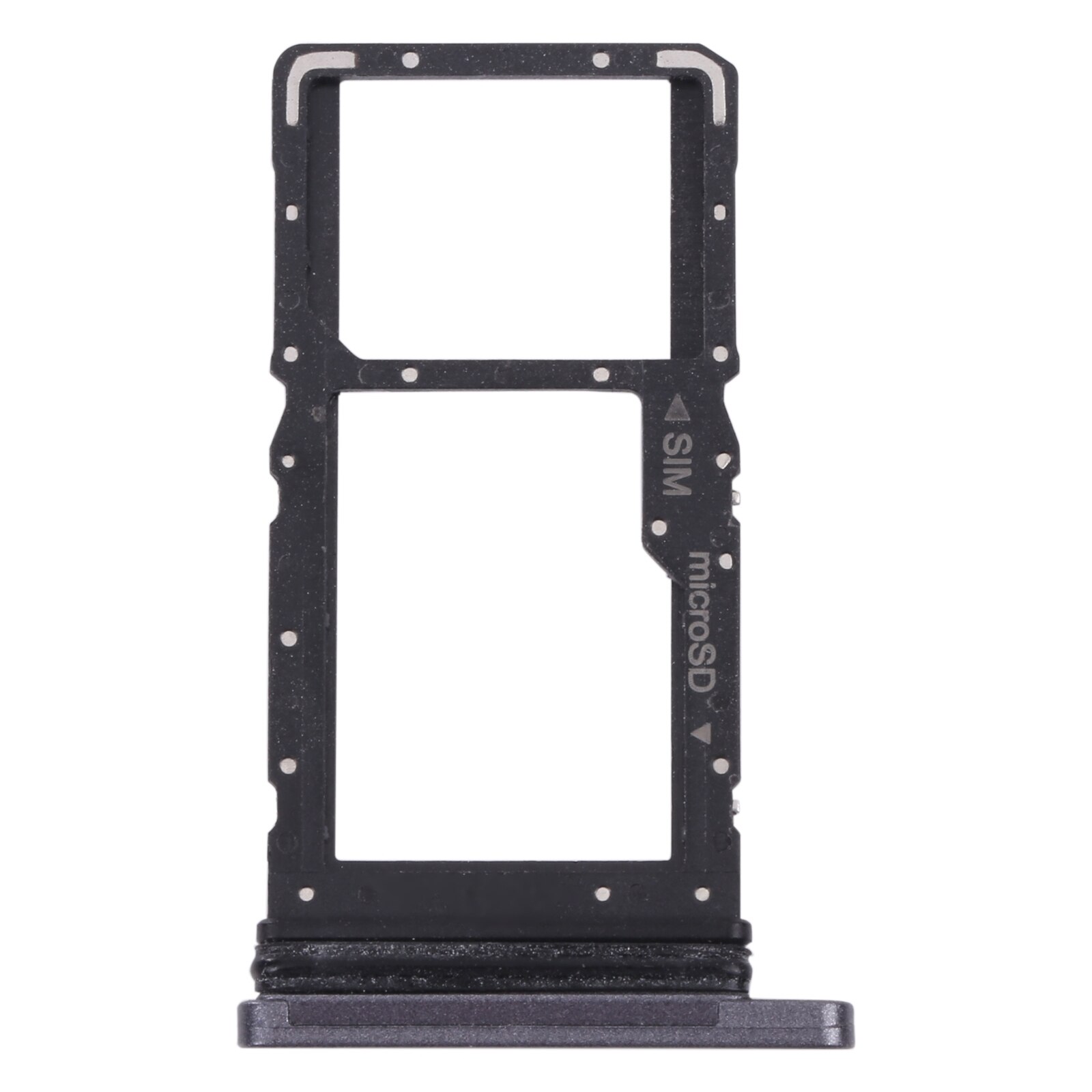 Sim Card Tray + Micro Sd Card Tray Voor Samsung Galaxy Tab A7 10.4 ) SM-T505 (Zwart)
