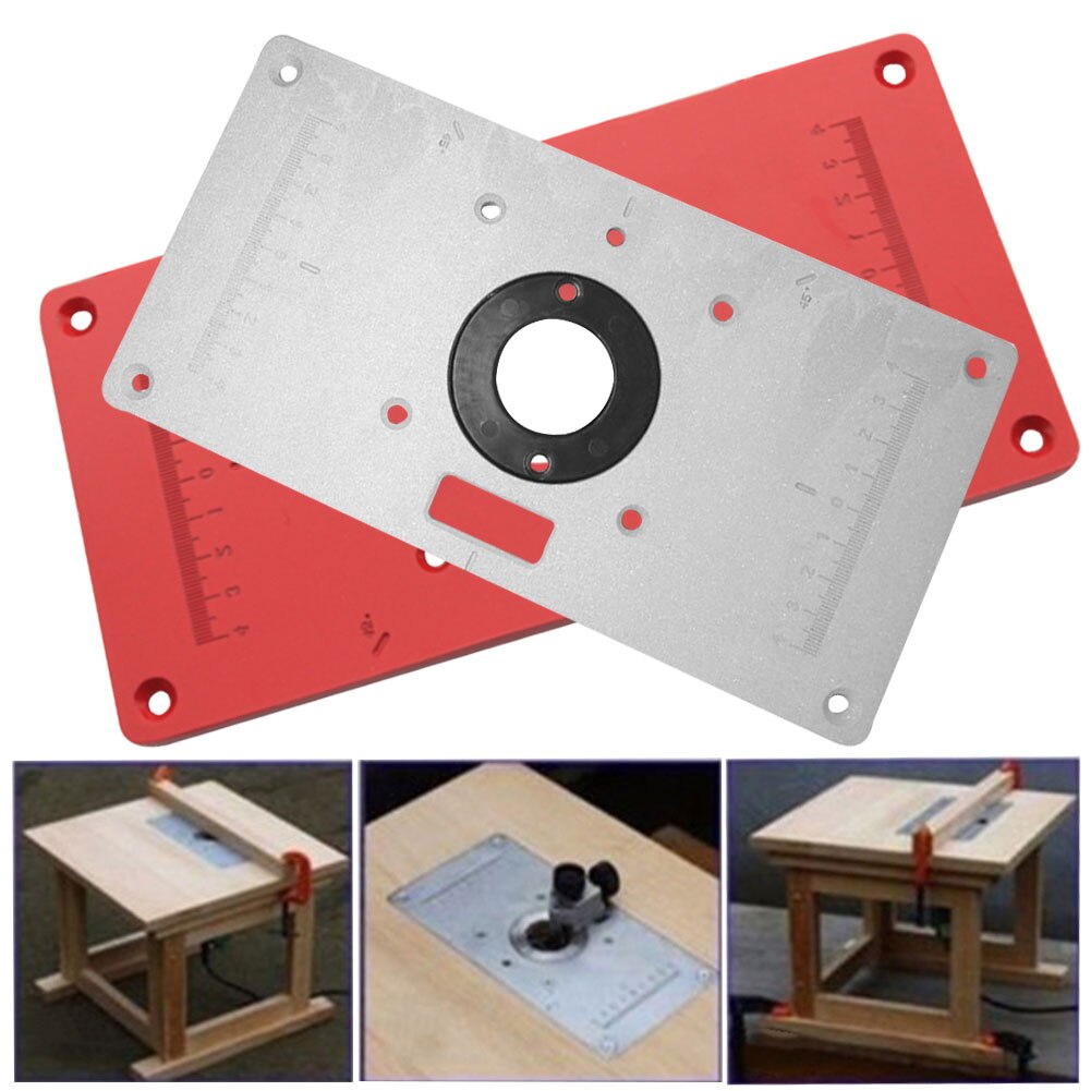 Router Table Plate Aluminum Woodworking Benches With Rings Router Table Plate Tool