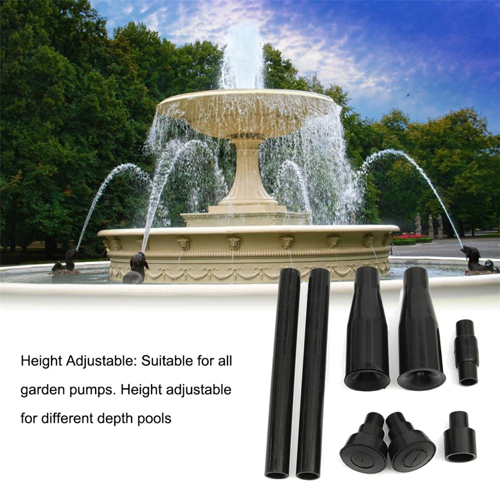 8Pcs Tuin Fontein Pomp Waterval Head Set Tuin Landscaping Fish Tank Dompelpomp Multifunctionele Nozzles