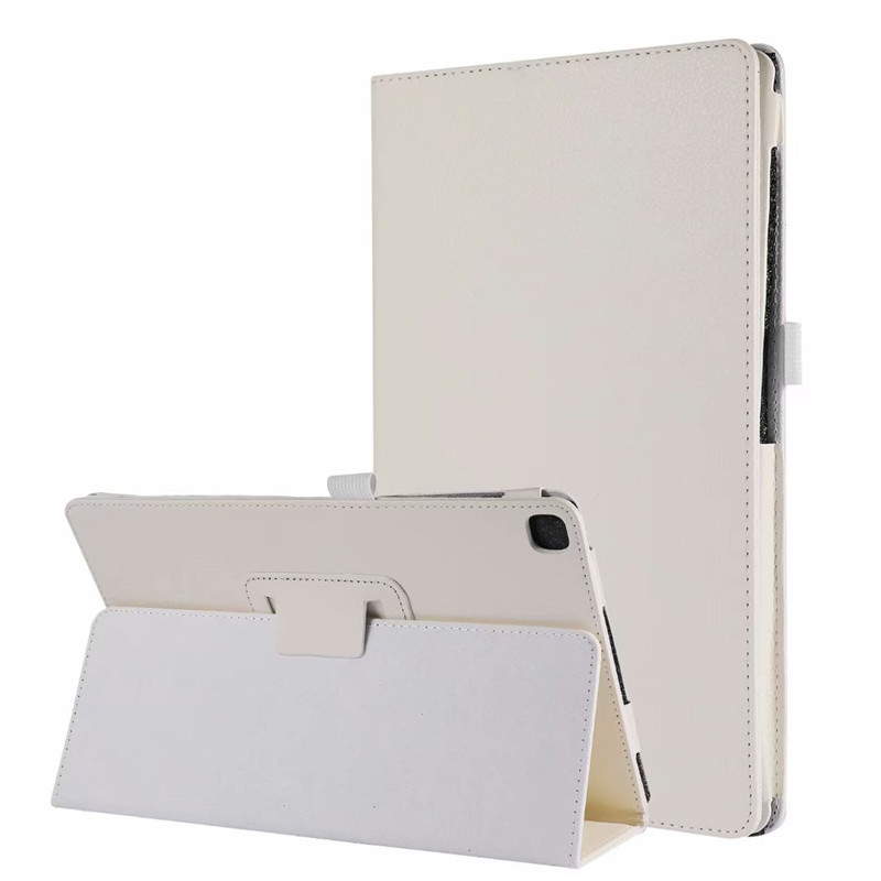 Pu Leather Case for Samsung Galaxy Tab A SM-T510 SM-T515 T510 T515 Tablet cover Stand Case for Tab A 10.1'' Funda Case: 01 White