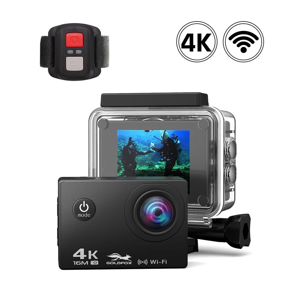 Ultra Hd 4K Wifi Actie Camera Met 2.4G Afstandsbediening Gaan Waterdicht Pro Dv Dvr Video Recorder Sport camera Voor Reizen Klimmen