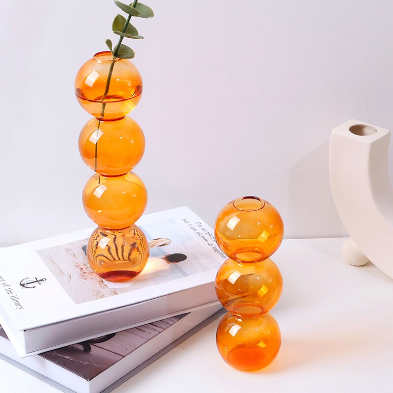 Oranje Glas Kandelaars Nordic Home Decor Wedding Party Diner Bij Kaarslicht Decoratie Woonkamer Kandelaar