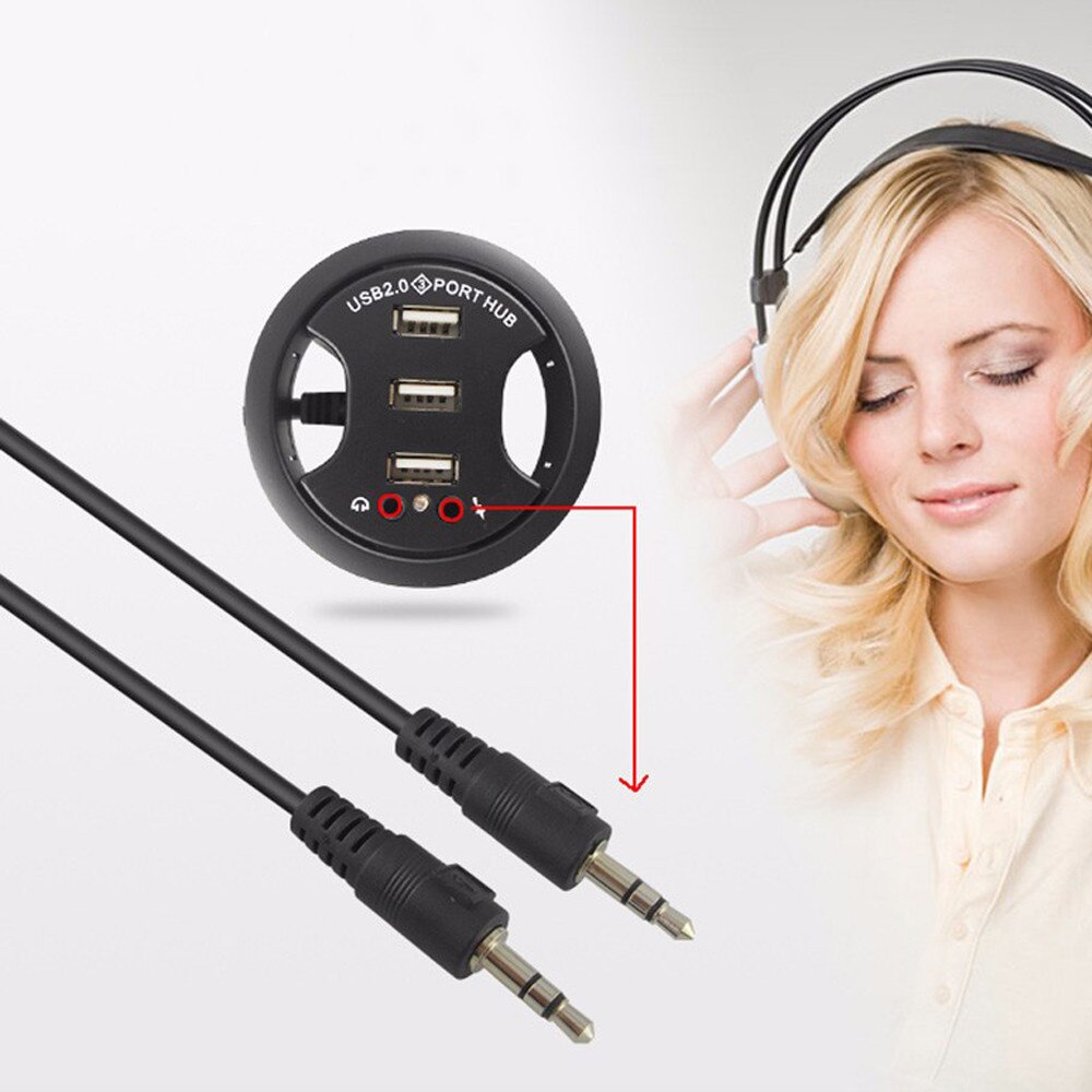 Monteer in bureau 3- -poorts usb 2.0 hub-adapter en externe stereo-geluidsadapter combo usb-hub ugreen type c computeraccessoires #20