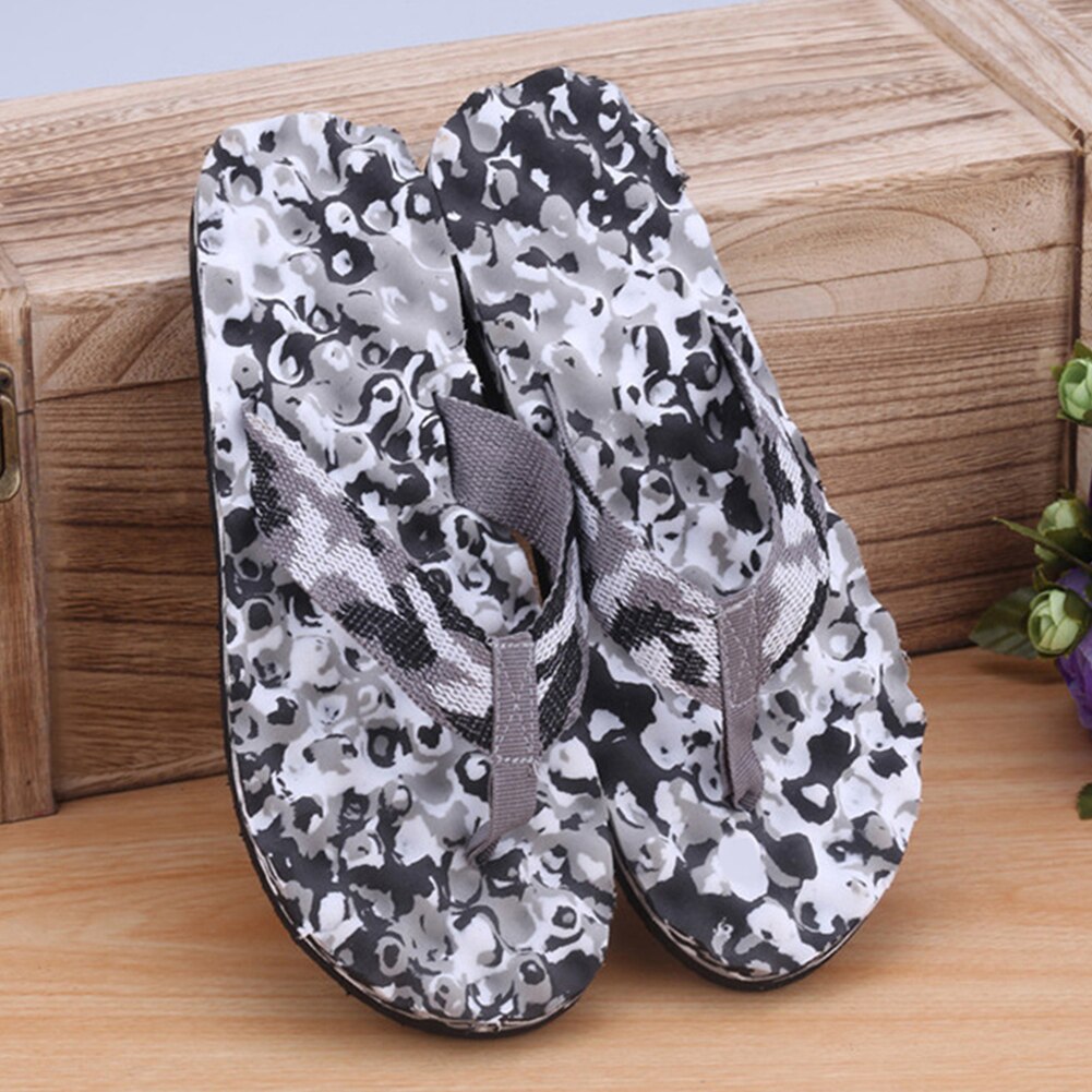 Heren Zomer Strand Dragen Flip Plops Sandalen Slipper Outdoor Dragen Slippers Camouflage Strand Slippers Schoenen: Camouflage Black / 40