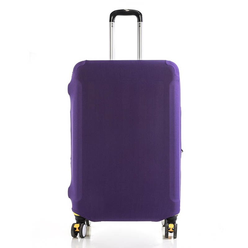 Simple Travel Suitcase Cover Elastic Thick Luggage Dust Protective Case Travel Accessories: purple / M