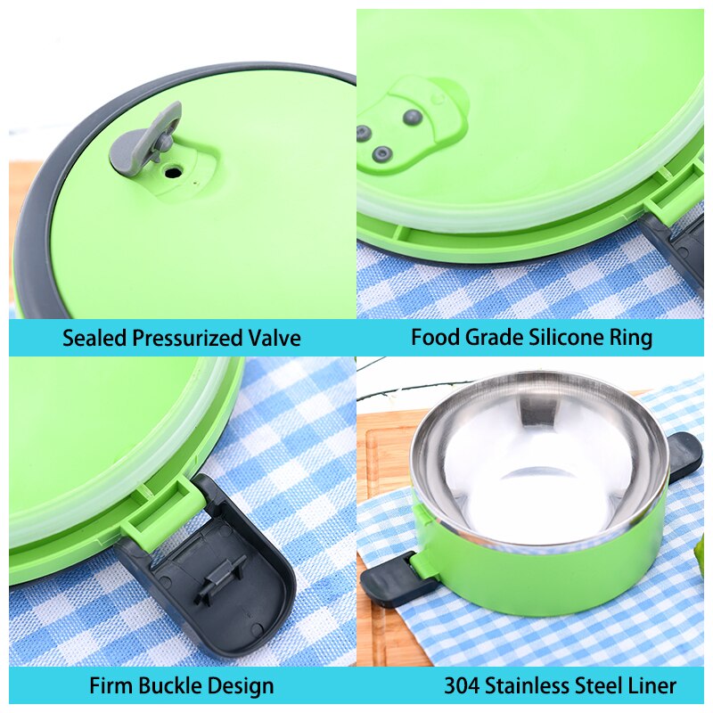 700ML School Lunch Box Stainless Steel Bento Box Lunch Thermos Food Storage Container Lunchbox 5 Colors Thermal Container Box